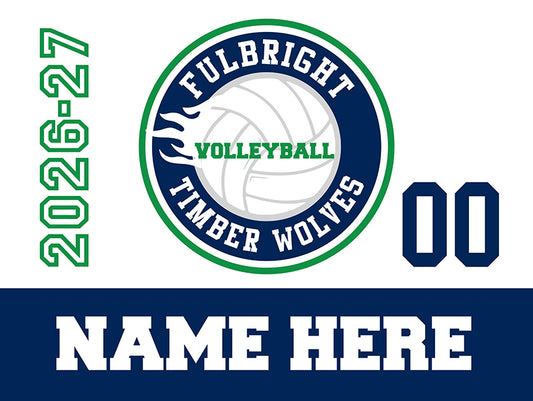FBJH Volleyball yard sign