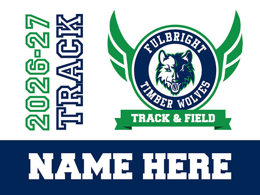 FBJH Track yard sign