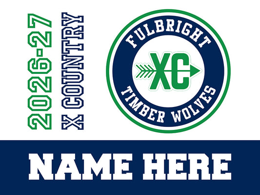FBJH Cross Country yard sign