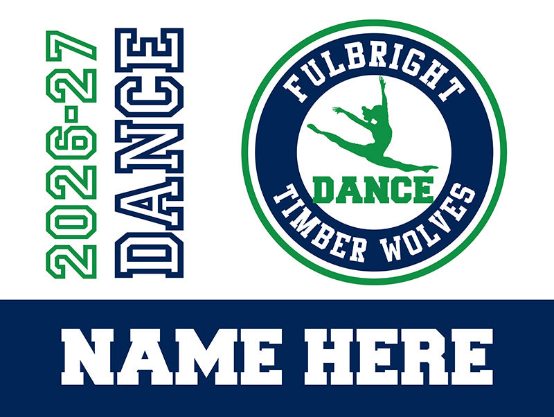 FBJH Dance yard sign