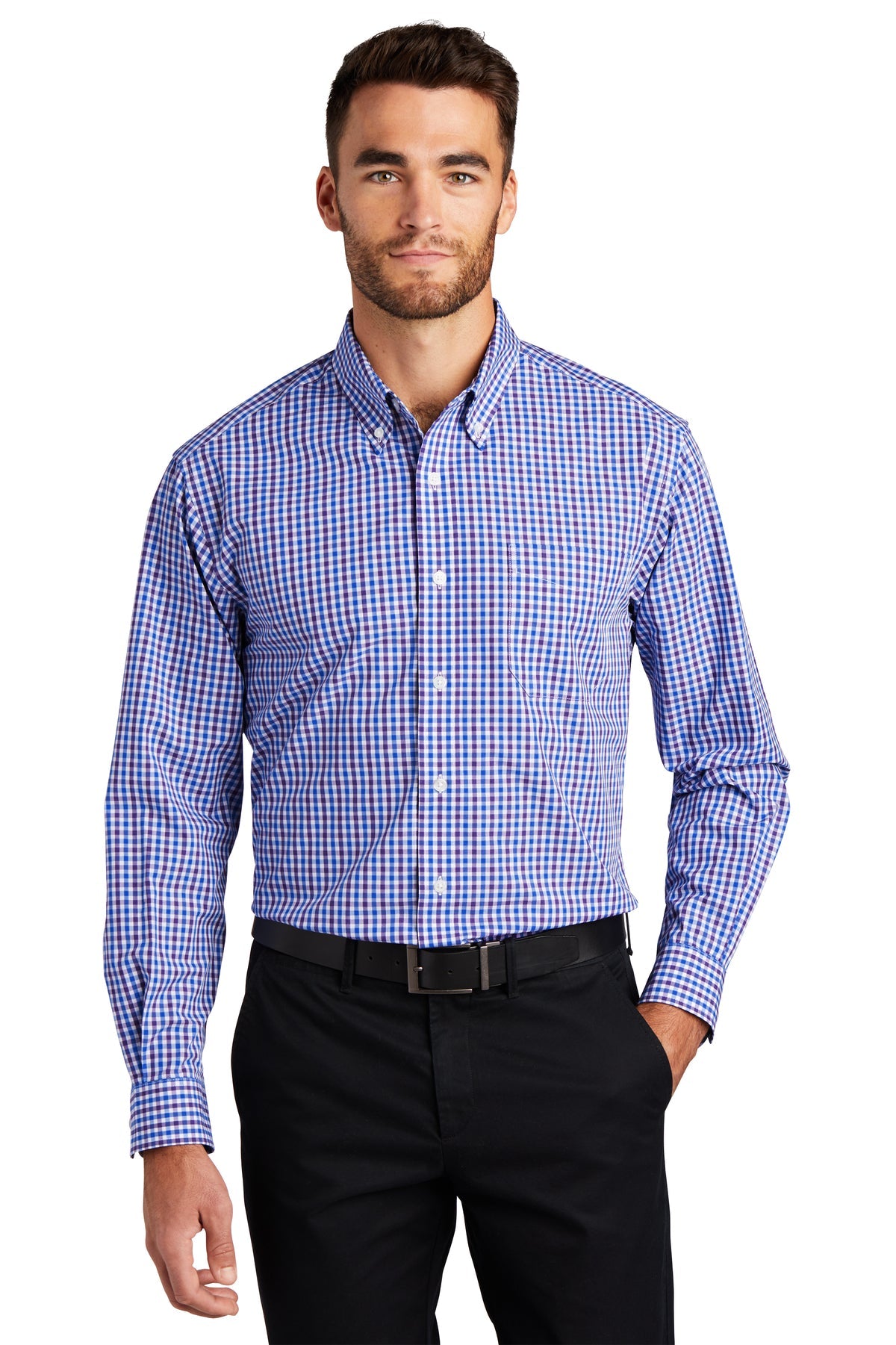 crossland construction Port Authority LS Button Up S654