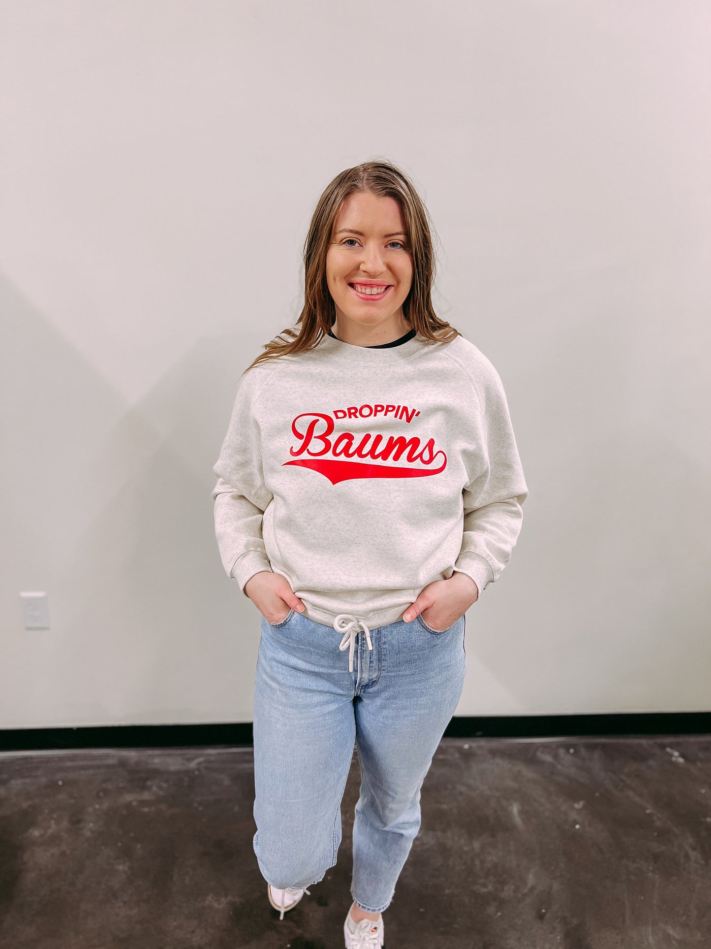 droppin' Baums drawstring sweatshirt