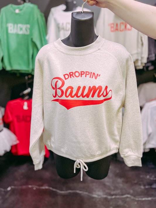 droppin' Baums drawstring sweatshirt