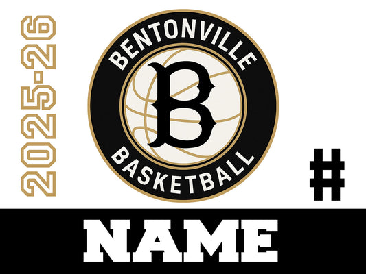 Bentonville Basketball yard sign