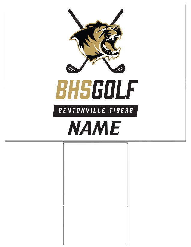 Bentonville Golf yard sign