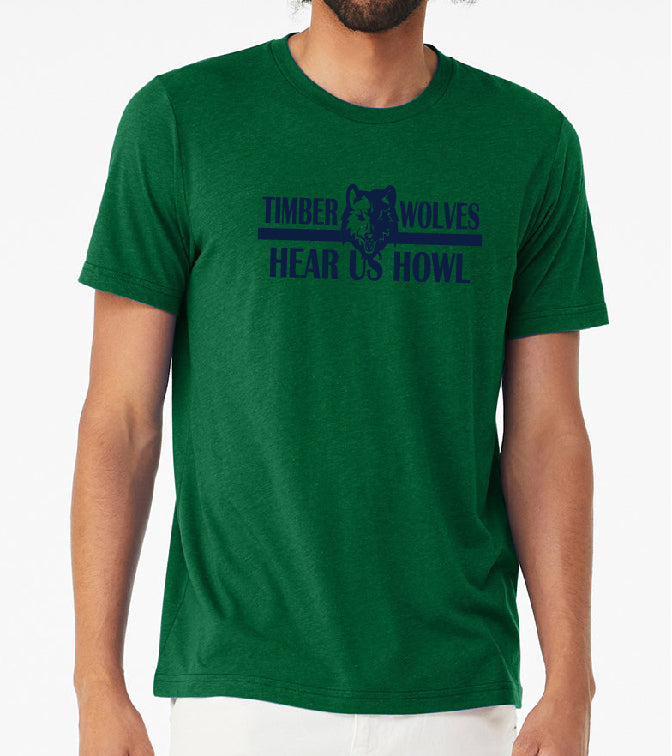 Fulbright Timber Wolve hear us howl tee