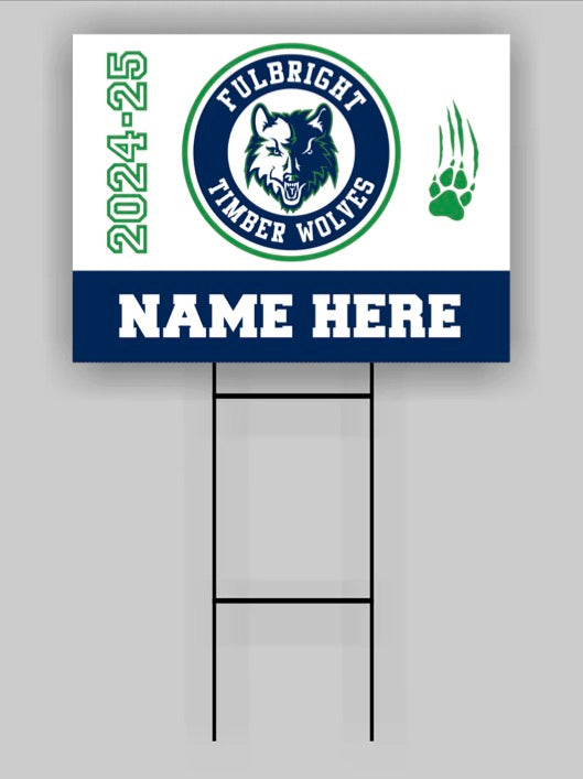 Fulbright Junior High yard sign