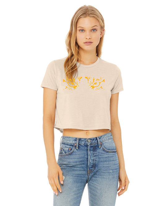bentonville baseball bella + canvas cropped tee