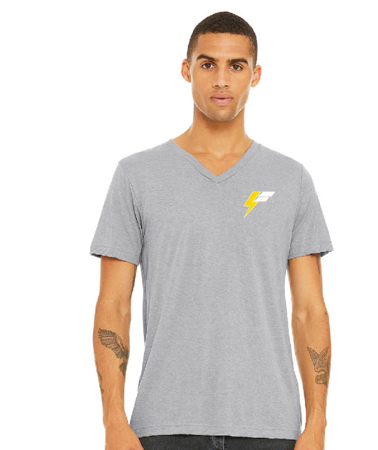 force baseball v-neck tee