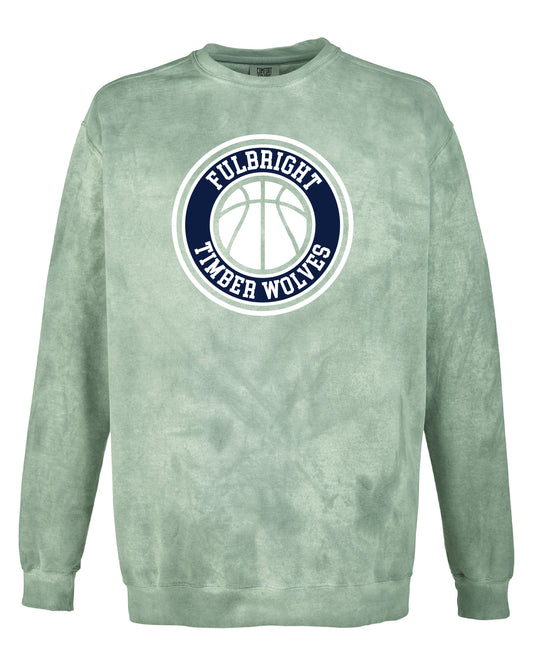 fulbright timberwolves basketball comfort color sweatshirt