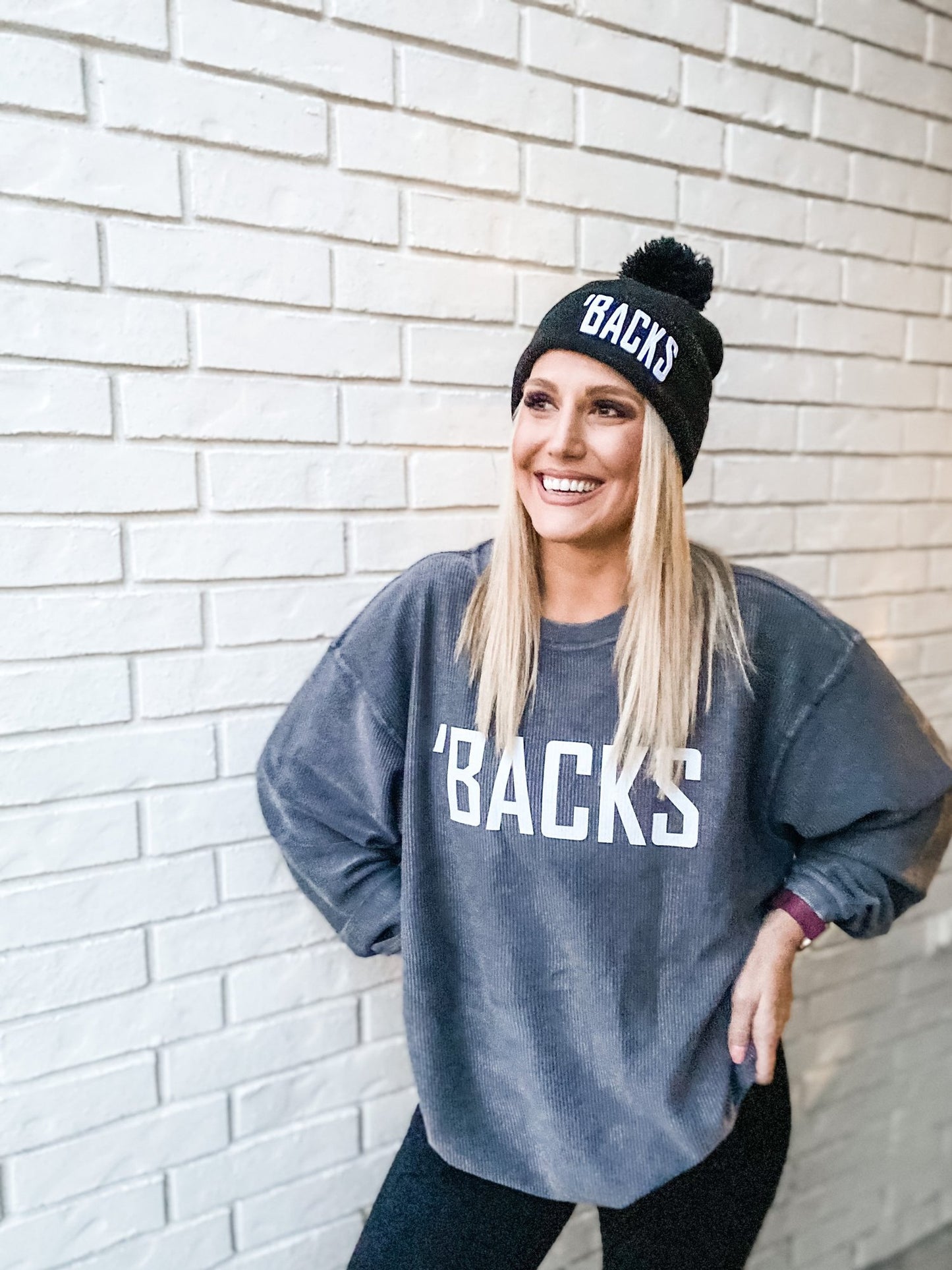 'BACKS corded sweatshirt