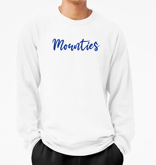 mountie script sweatshirt