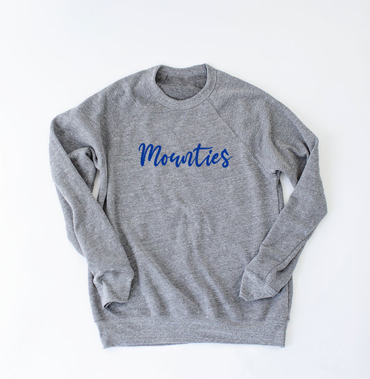 mountie script sweatshirt