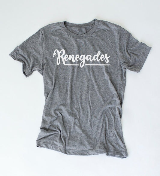 renegades script short sleeve tee