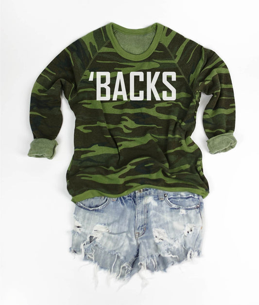 'BACKS camo sweatshirt