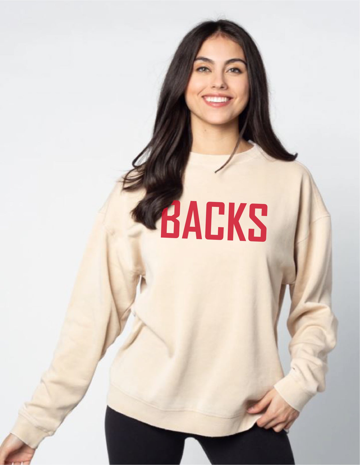 'BACKS burnout sweatshirt