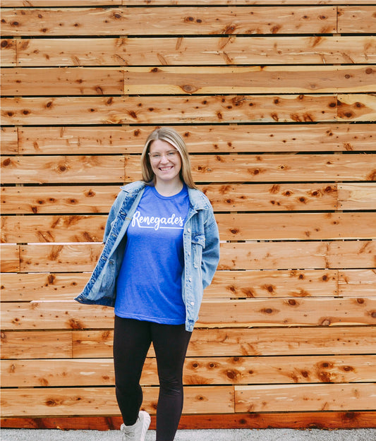 renegades script short sleeve tee