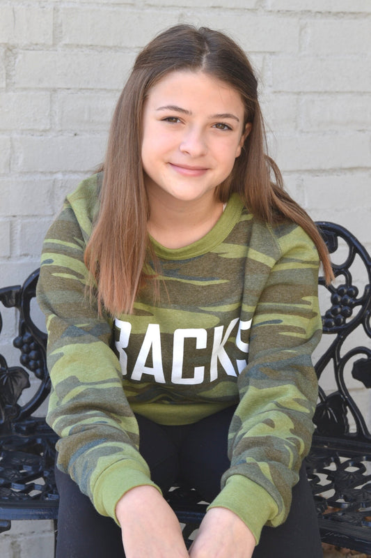 'BACKS camo sweatshirt