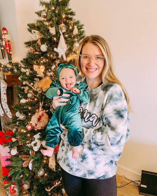 MAMA script corded sweatshirt