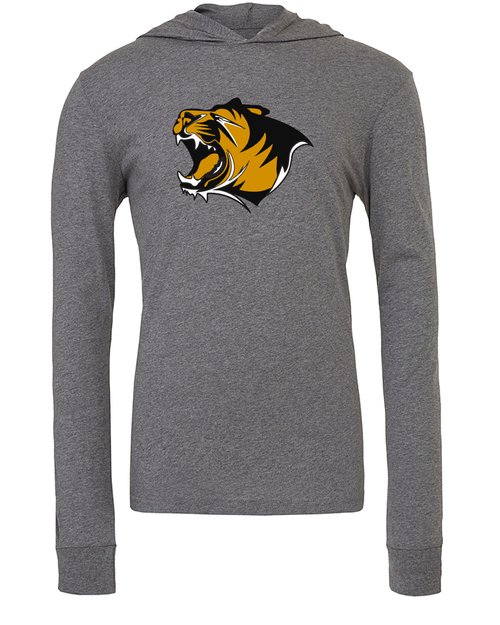 tiger head long sleeve tshirt hoodie