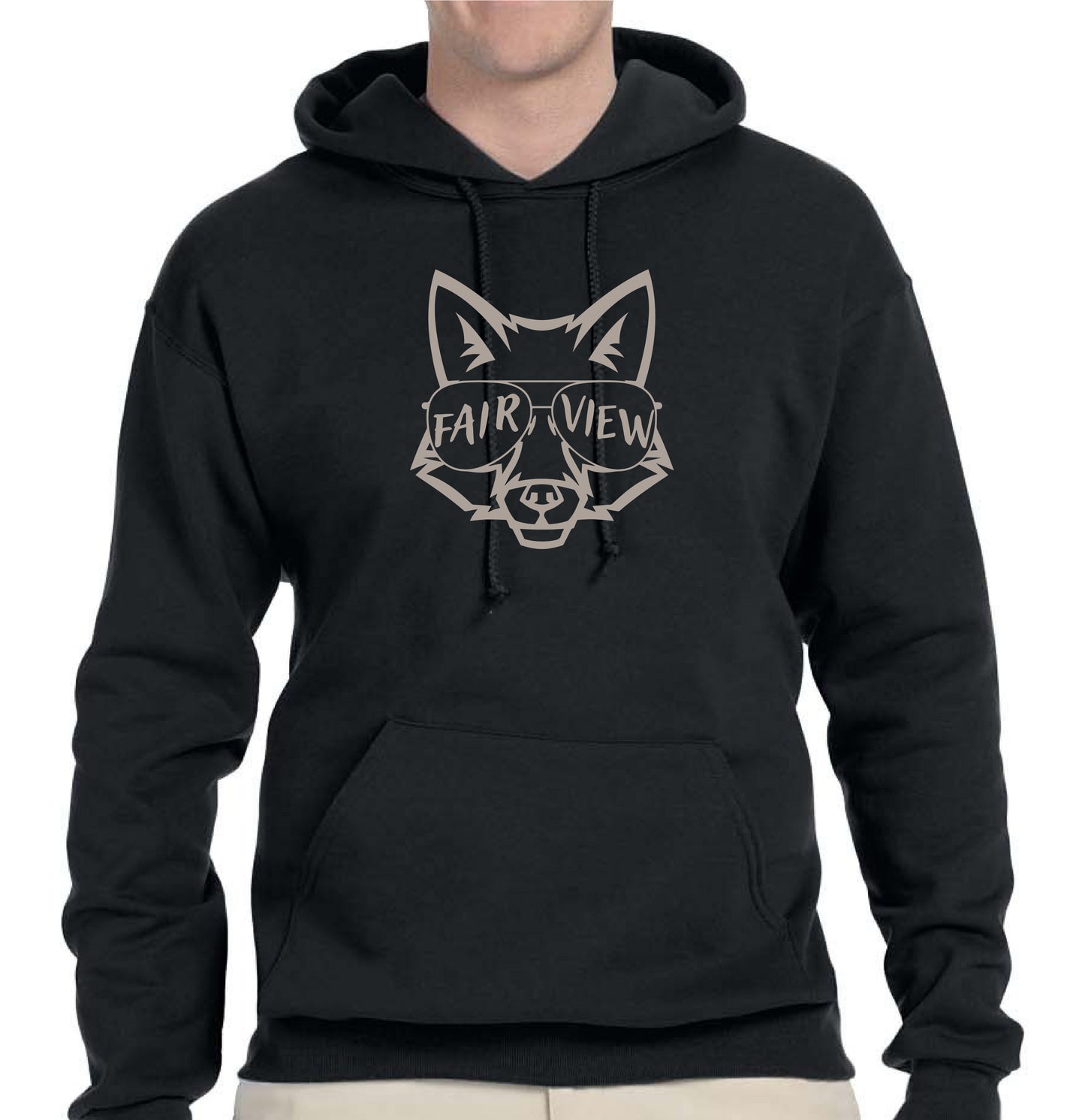 fairview fox face hoodie