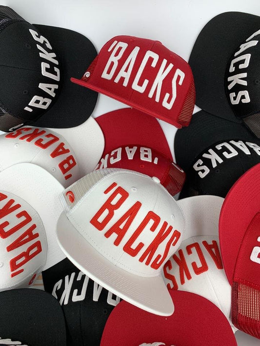 'BACKS snapback flat bill