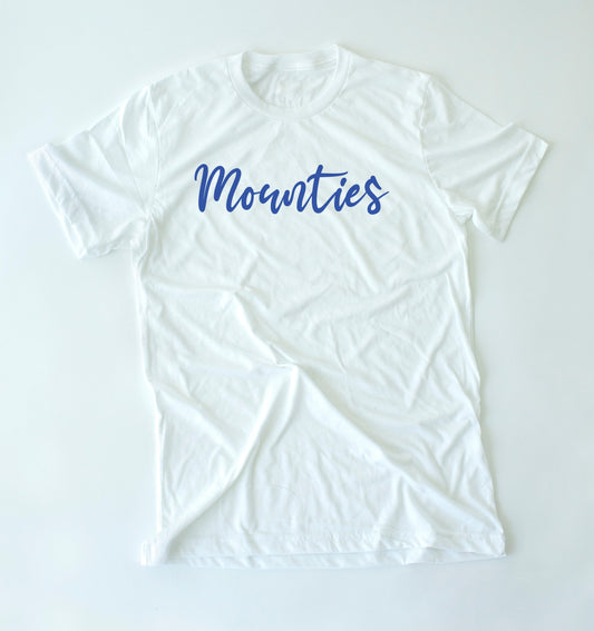 mountie script tee