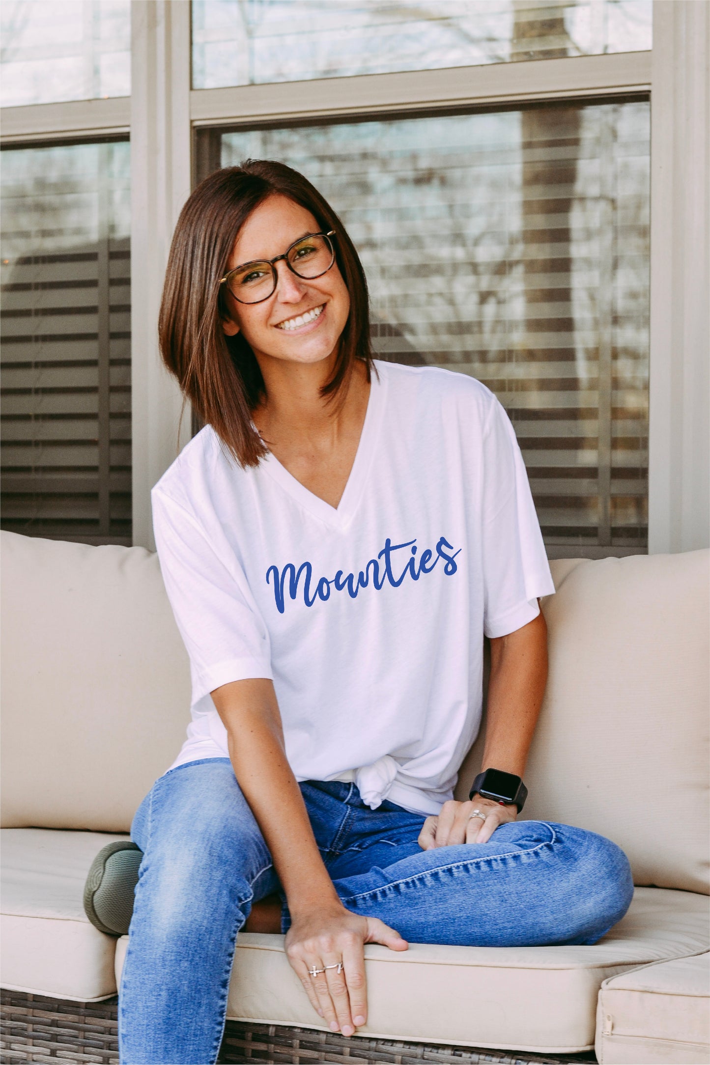 mountie script tee