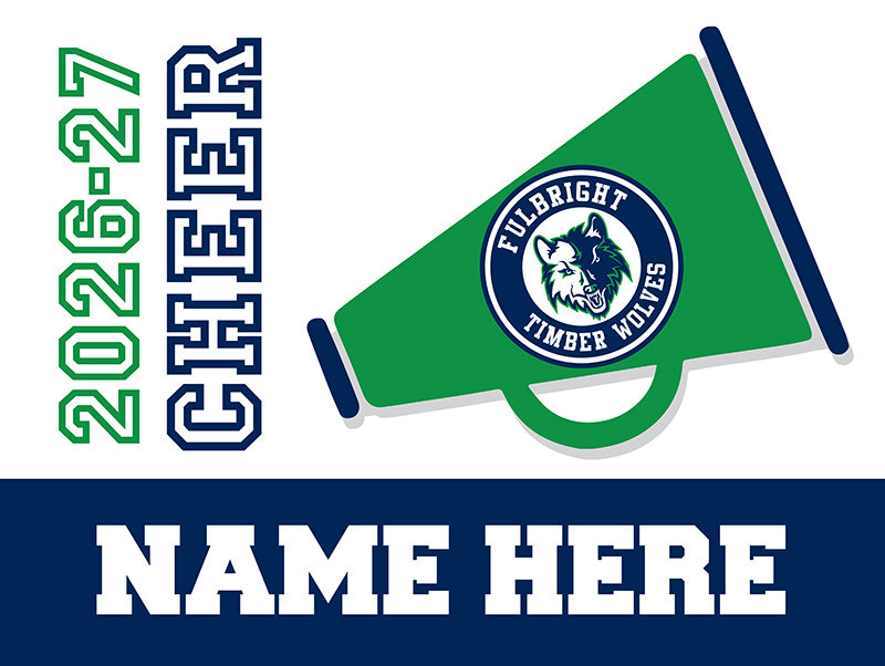 FBJH Cheer yard sign
