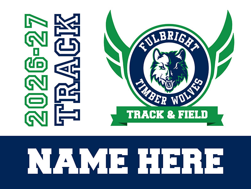 FBJH Track yard sign