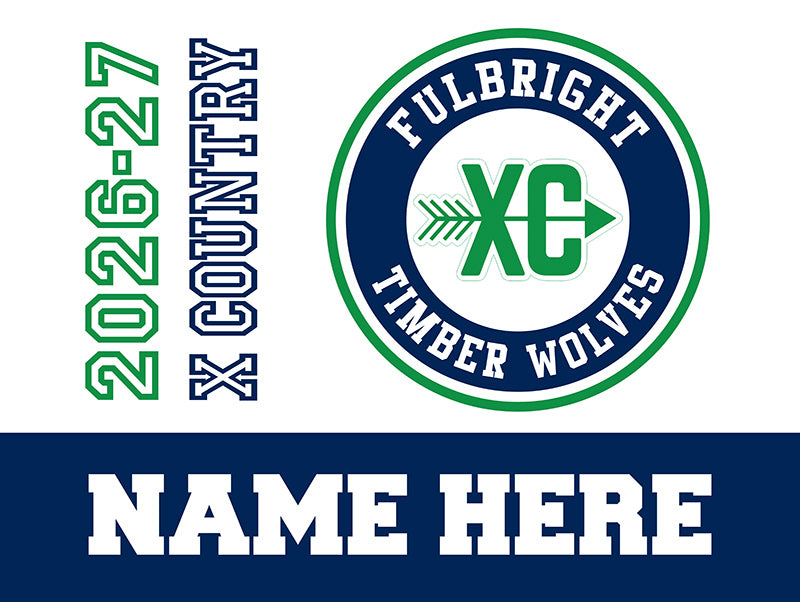 FBJH Cross Country yard sign