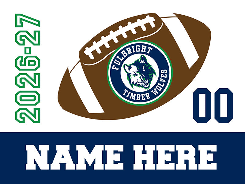 FBJH Football yard sign