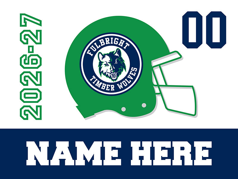 FBJH Football yard sign
