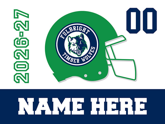 FBJH Football yard sign
