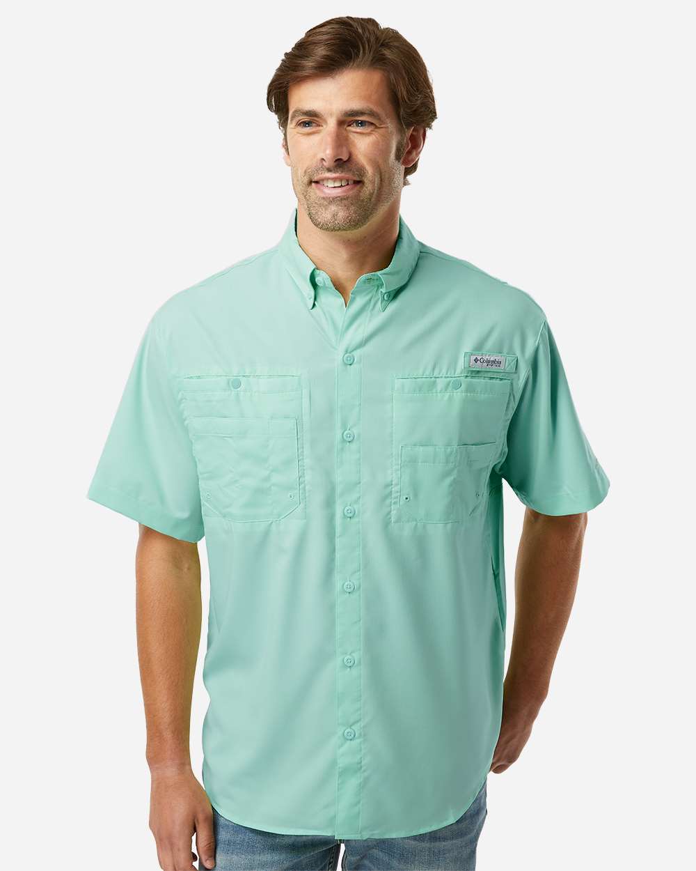 crossland construction Columbia Men's PFG short sleeve 212468