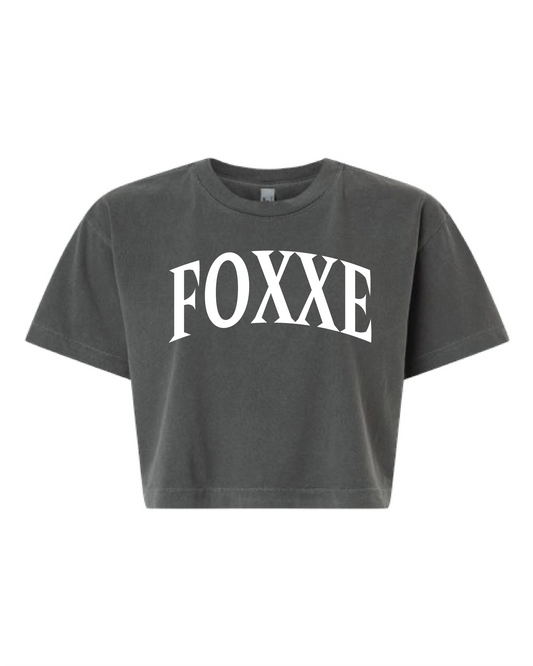 FOXXE Heavyweight Cotton Garment Dyed Boxy Cropped Tee (1302GD)