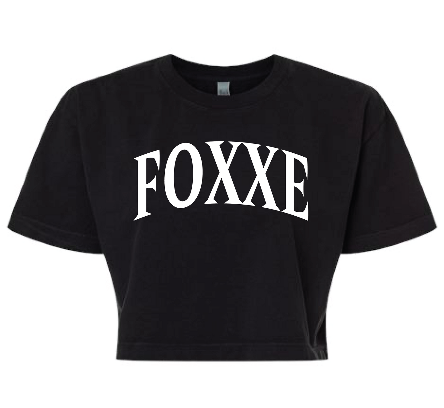 FOXXE Heavyweight Cotton Garment Dyed Boxy Cropped Tee (1302GD)