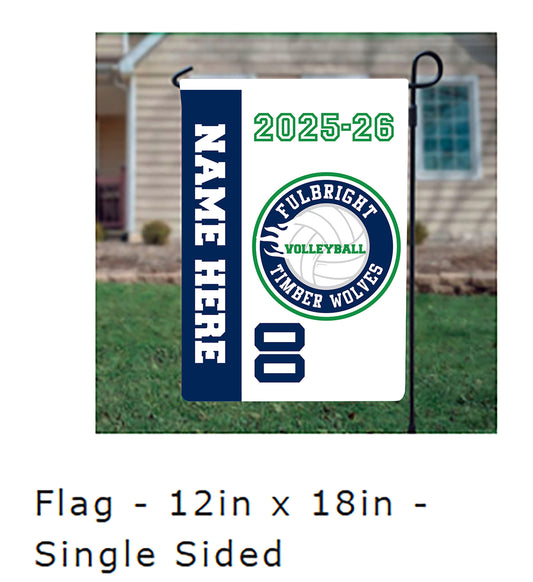 FBJH Volleyball garden flag