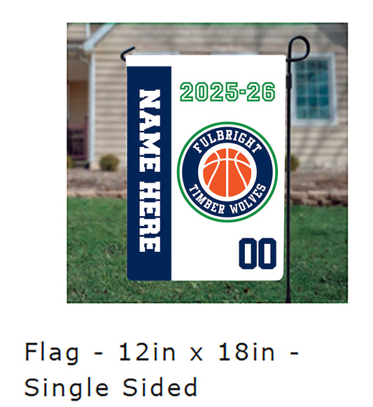 FBJH Basketball garden flag