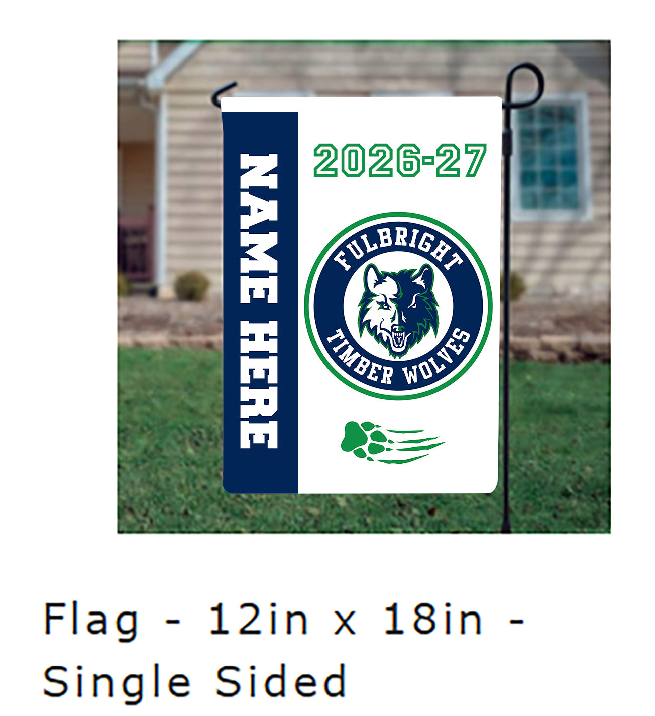 FBJH garden flag