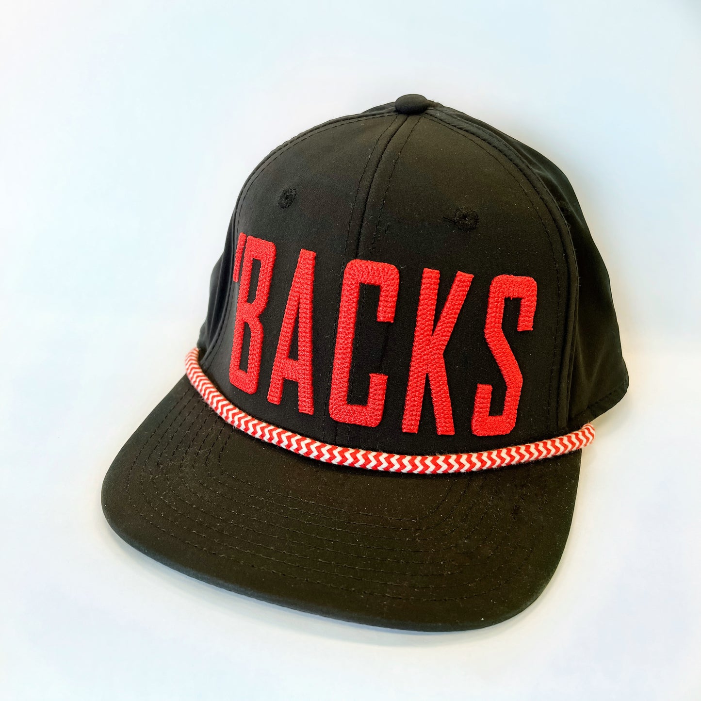 'BACKS snapback rope hat