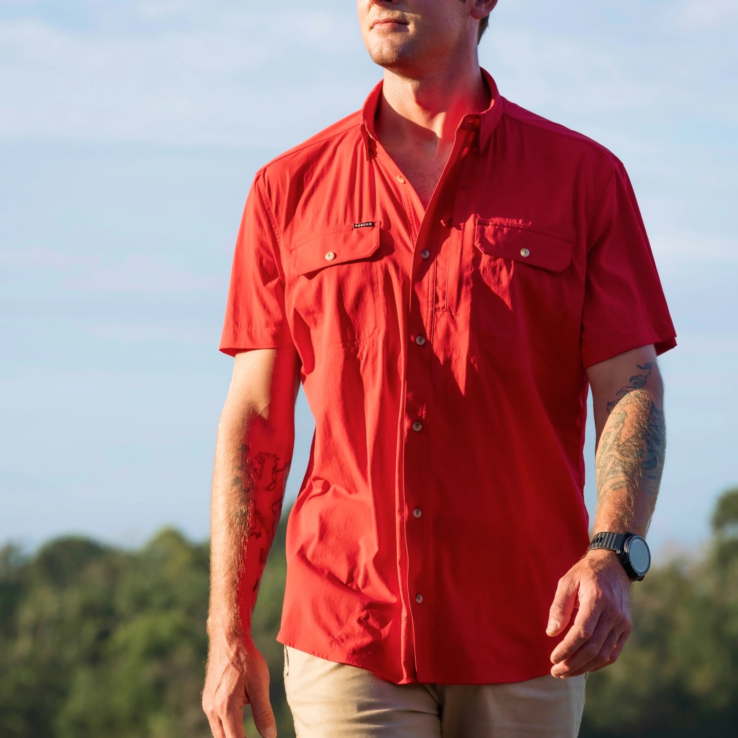 Crossland Construction Poncho SS button up (the original)