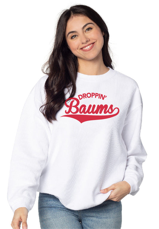 droppin’ baums chicka d corded sweatshirt