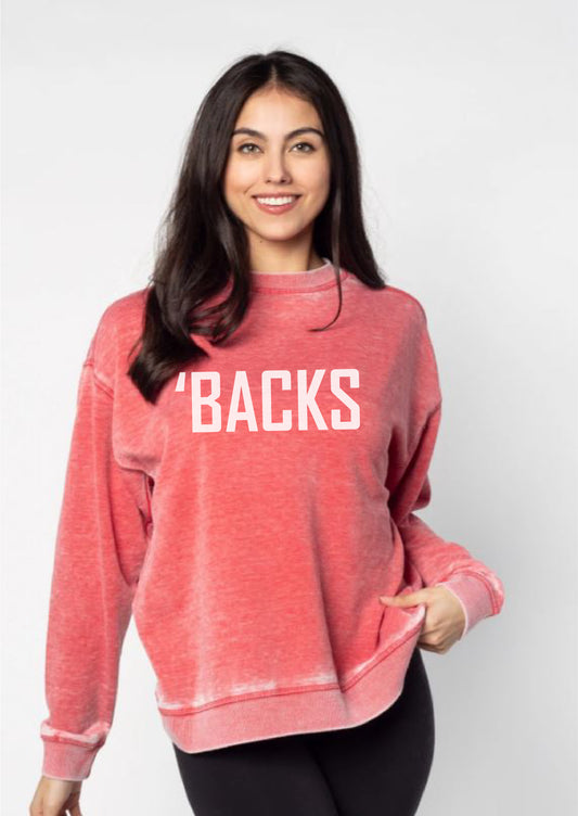 'BACKS burnout sweatshirt