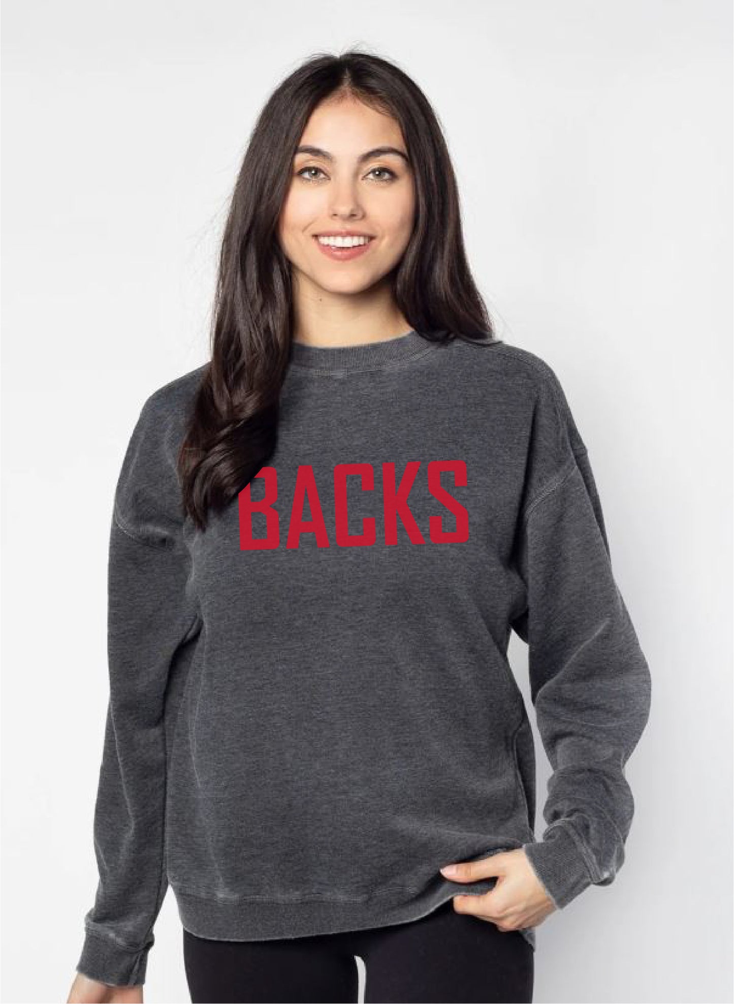 'BACKS burnout sweatshirt