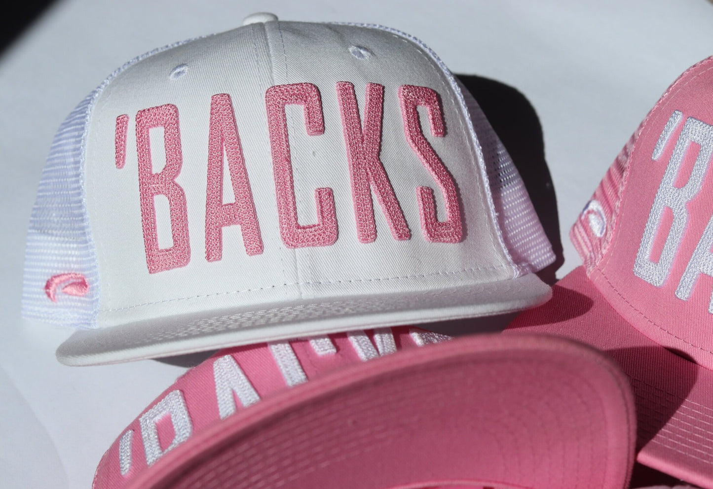 'BACKS Pink flat bill