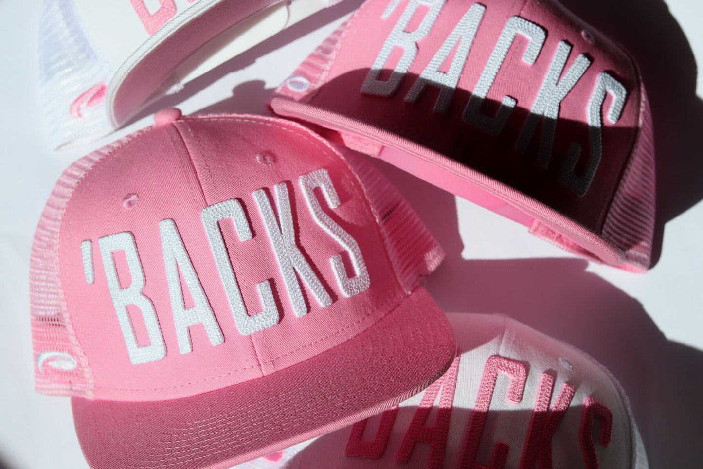 'BACKS Pink flat bill