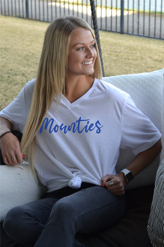 mountie script tee